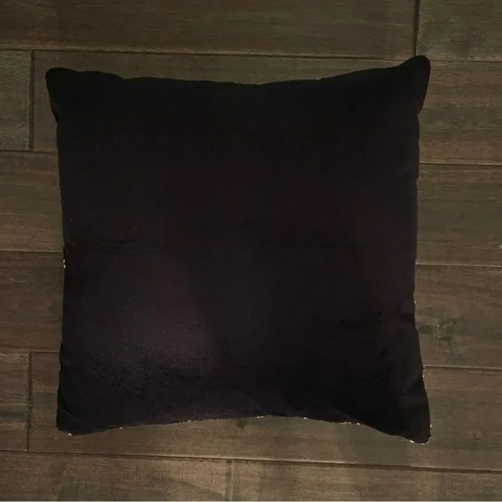 Magic Flip Sequin Pillow Purple & Gray